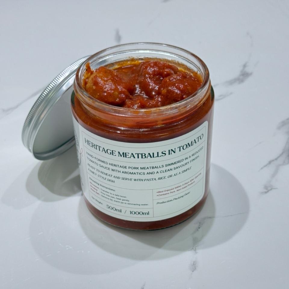 Heritage Meatballs in Tomato