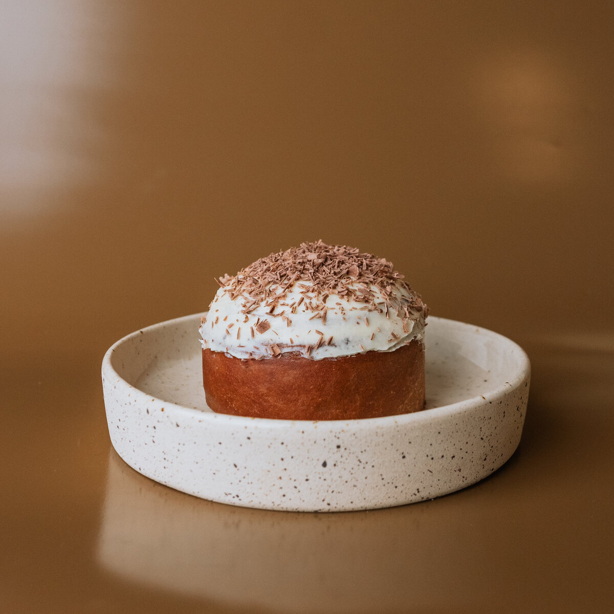 Fresh cinnamon rolls display
